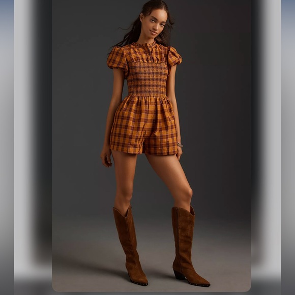 Anthropologie Dresses & Skirts - SMOCKED ROMPER